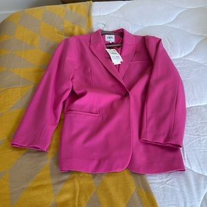 Oversized Pink Zara Blazer with tags size lg
